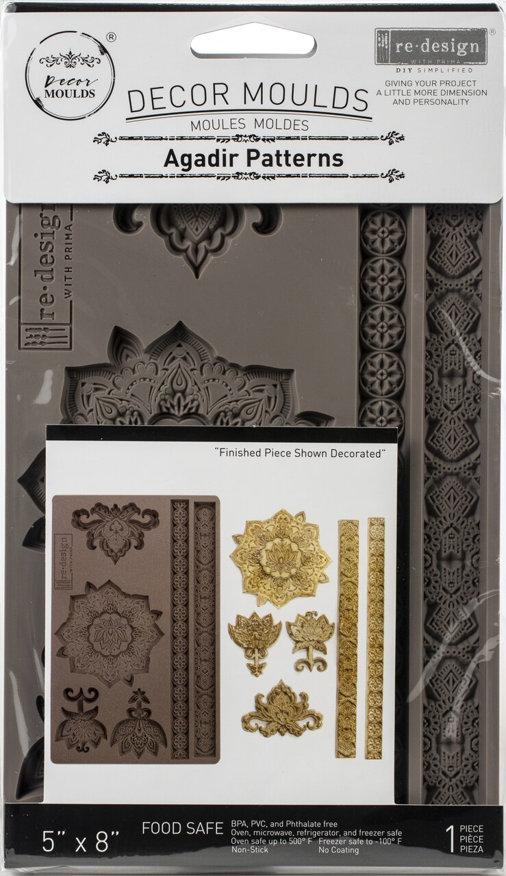 Prima Marketing Re-Design Mould 5"X8"X8mm-Agadir Patterns